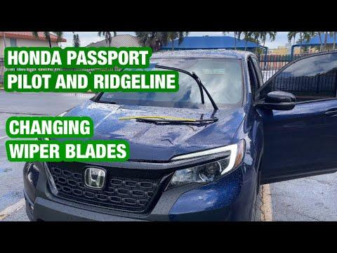 How to Replace Front Windshield Wiper Blades on a 2021 Honda Passport