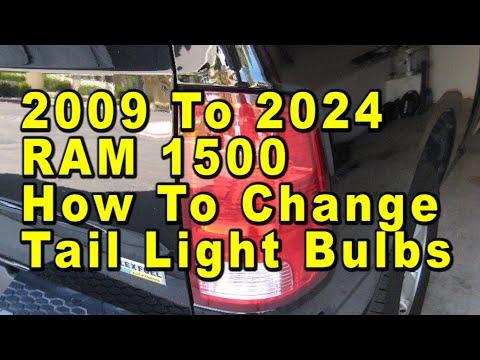 How to Replace Taillight Bulbs on a 2022 Ram 1500 Classic