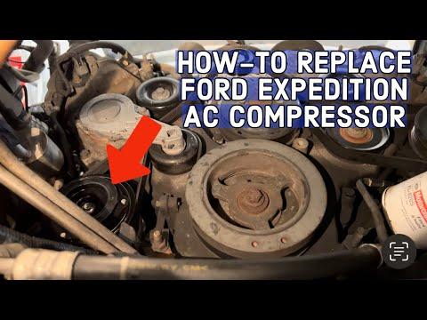 How to Replace the A/C Compressor on a 2016 Ford Expedition (R-134a System)