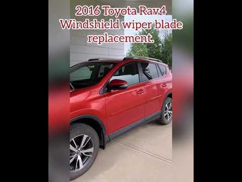 How to Replace Front Windshield Wiper Blades on a 2016 Toyota RAV4