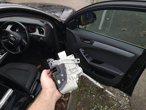 How to replace the door lock actuator in an Audi A4 B8