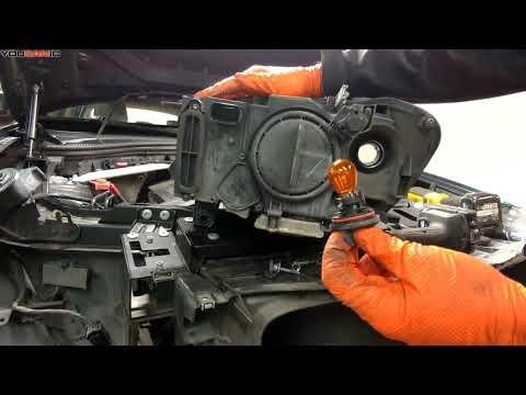 2011-2017 BMW X3 F25 Headlight bulb and turn signal light bulb Replacement DIY