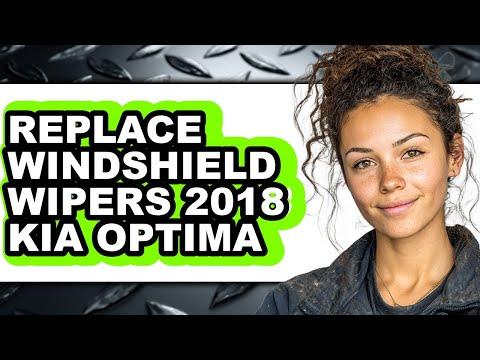 How to Replace Front Windshield Wiper Blades on a 2018 Kia Optima