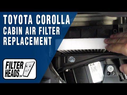 How to Replace Cabin Air Filter 2015 Toyota Corolla | AQ1102