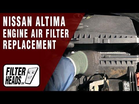 How to Replace Engine Air Filter 2016 Nissan Altima L4 2.5L | TA46297, AF5220
