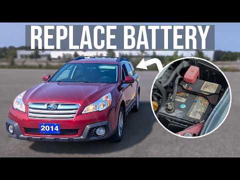 How to Replace the Battery on a 2010-2019 Subaru Outback (Engine: Flat 6 3.6L)