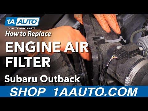 How to Replace the Engine Air Filter on a 2004-2019 Subaru Outback (Engine: Flat 6 3.6L | Body: Wagon)