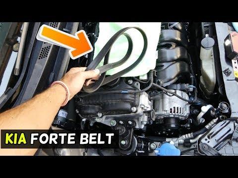 HOW TO REPLACE SERPENTINE BELT ON KIA FORTE