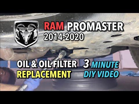 RAM ProMaster Van - Oil & Oil Filter Replacement - 2014-2020