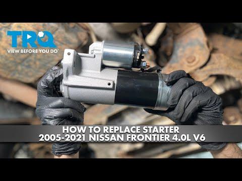 How to Replace Starter 2005-2021 Nissan Frontier 4.0L V6