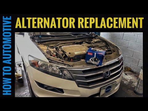 How To Replace An Alternator On A Honda Crosstour.