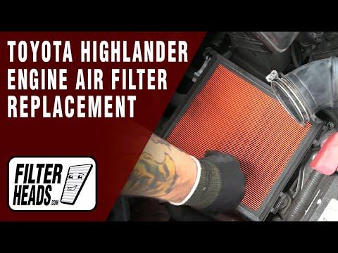 How to Replace Engine Air Filter 2020 Toyota Highlander V6 3.5L | TA31400, AF31400
