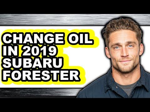 How to Change the Engine Oil and Filter on a 2011-2021 Subaru Forester (Trim: Limited | Engine: Flat 4 2.5L)