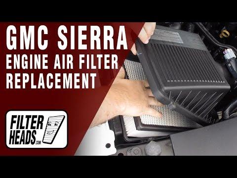 How to Replace the Engine Air Filter on a 1999-2018 GMC Sierra 1500 (Engine: V8 5.3L)