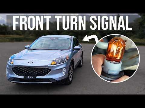 How to Replace Front Turn Signal Bulbs on a 2013-2022 Ford Escape (Trim: S)
