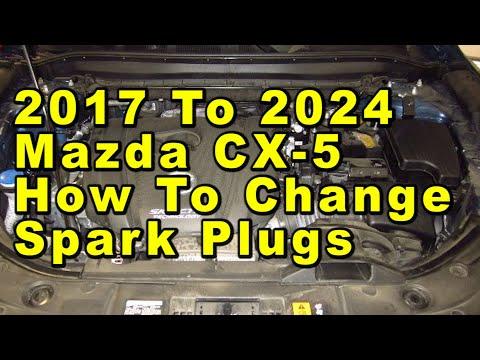 Mazda CX-5 How To Change Spark Plugs 2017 To 2024 Skyactiv-G 2.5L I4 Engine With Part Numbers