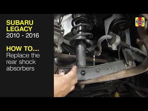 How to Replace the rear shock absorbers on the Subaru Legacy 2010 to 2016