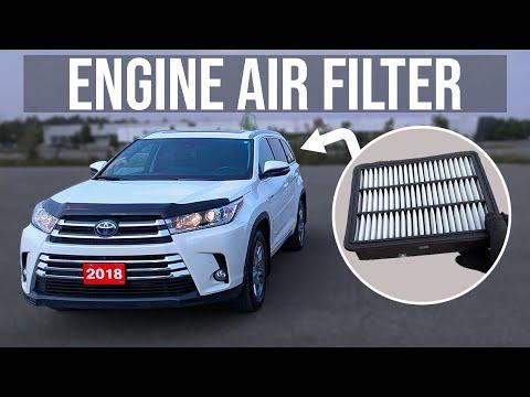 How to Replace Engine Air Filter - Toyota Highlander (2014-2019)
