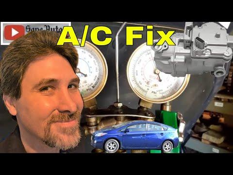 Install new Air Conditioning Compressor (Toyota Prius A/C compressor change)