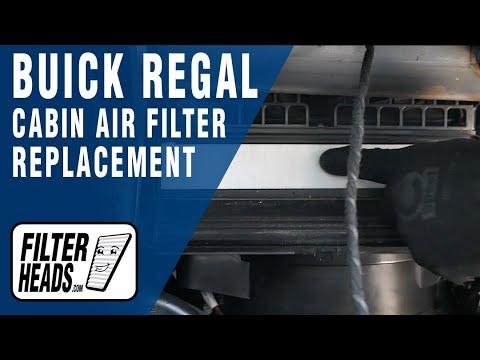 How to Replace the Cabin Air Filter on a 2016 Buick Regal (Glove Box Access)