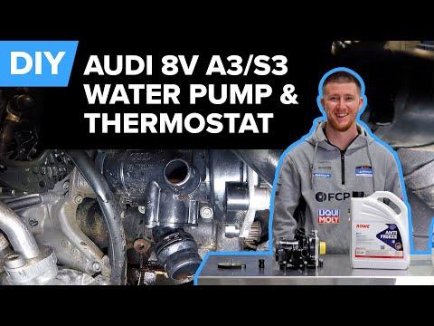 How to Replace the Thermostat & Water Pump Coolant Module on a 2015-2016 Audi A3 (Trim: Premium | Engine: Inline 4 1.8L | Body: Convertible)