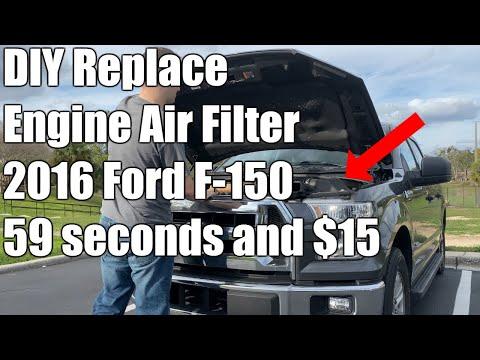 How to Change Engine Air Filter 2016 Ford F150