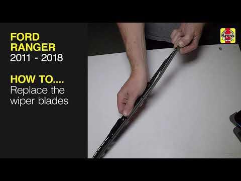 How to Replace the wiper blades on the Ford Ranger 2011 to 2018