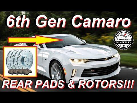 Chevy Camaro Rear Brake Pad & Rotor Replacement 2016-2024 2.0 3.6L LT LS RS Single Piston Non-Brembo