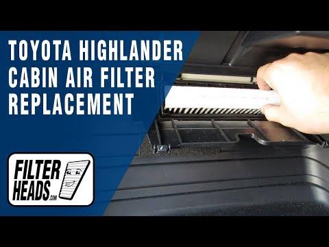 How to Replace Cabin Air Filter 2015 Toyota Highlander | AQ1102C