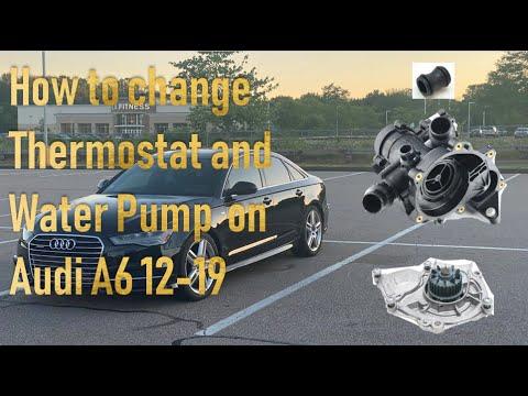 How to Replace the Thermostat/Water Pump Module on a 2016-2018 Audi A6 (Engine: Inline 4 2.0L)