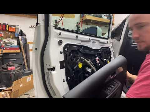 How to remove 2018 Chrysler Pacifica front door panel