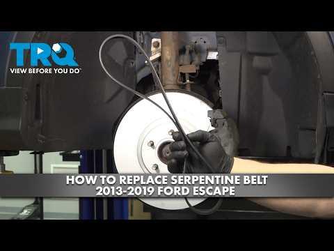 How to Replace the Serpentine Belt on a 2013-2019 Ford Escape 2.0L EcoBoost (Engine: Inline 4 2.0L)