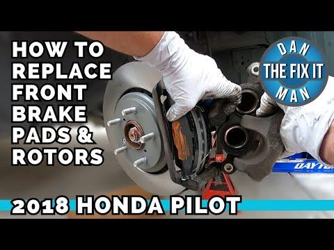 2016 - 2022 HONDA PILOT - How to Replace Front Brake Pads & Rotors - DIY Tutorial with Torque Specs!