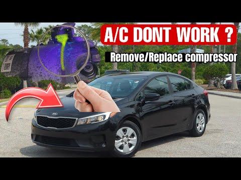How to replace A/C compressor on a KIA