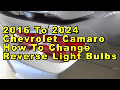 How to Replace Reverse (Backup) Light Bulbs on a 2016-2024 Chevrolet Camaro