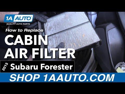 How to Replace the Cabin Air Filter on a 2009-2018 Subaru Forester (Engine: Flat 4 2.5L)