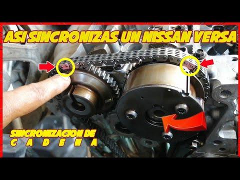 Como Sincronizar la cadena de Distribución de un Nissan versa. Sincronizacion de cadena 👍