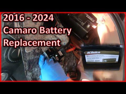 How to Replace the Battery on a 2014-2024 Chevrolet Camaro (Trunk-Mounted 12V) (Engine: Inline 4 2.0L)