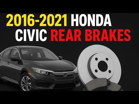 2016-2021 Honda Civic Rear Brake Pad And Rotor Replacement (10th Generation)