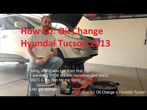 How to Change Engine Oil and Filter on a 2005-2021 Hyundai Tucson 2.4L (Trim: Limited | Engine: Inline 4 2.4L)