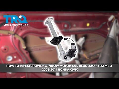 How to Replace the Front Window Regulator on a 2007 Honda Civic (Driver or Passenger)