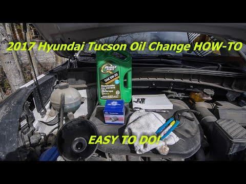 2017 Hyundai Tucson Oil Change - HOW-TO AT HOME!!