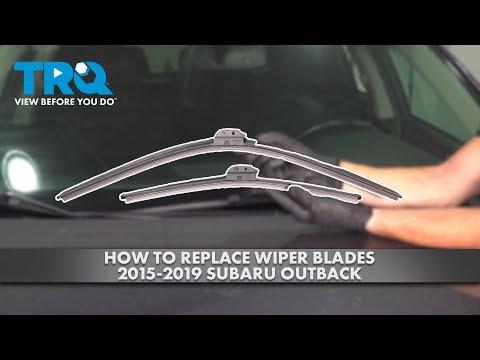 How to Replace Front Windshield Wiper Blades on a 2016 Subaru Outback