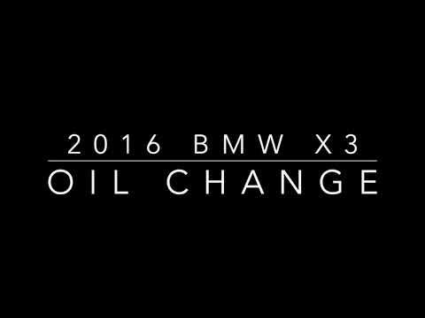 2016 BMW X3 Oil Change