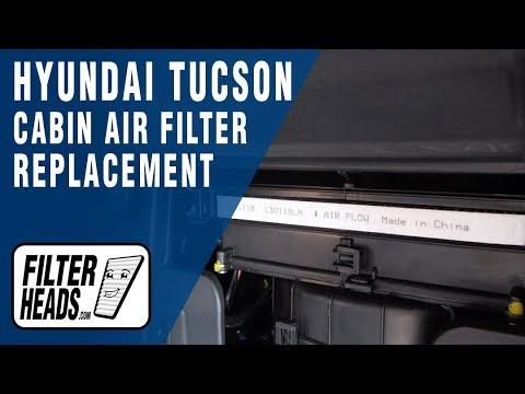 How to Replace the Cabin Air Filter on a 2005-2015 Hyundai Tucson (Engine: Inline 4 2.0L)
