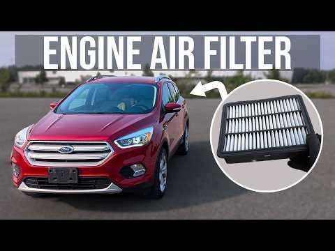 How to Replace the Engine Air Filter on a 2013-2019 Ford Escape (Engine: Inline 4 2.0L)