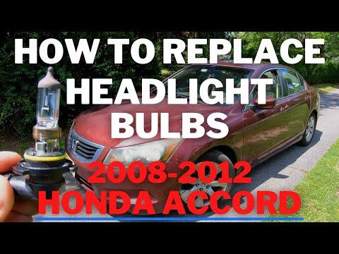 How To Replace Headlight Bulbs 2008-2012 Honda Accord