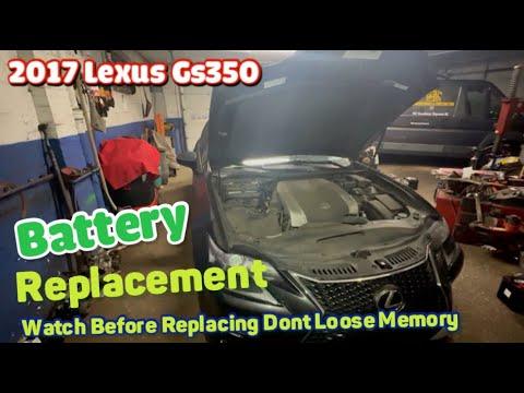 2017 Lexus GS350 Battery replacement NO memory loss or stall after replacement