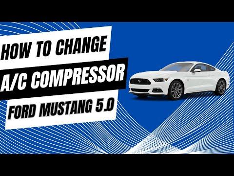 How to Replace the A/C Compressor on a 2018-2023 Ford Mustang (R-134a System) (Trim: GT Premium | Engine: V8 5.0L)