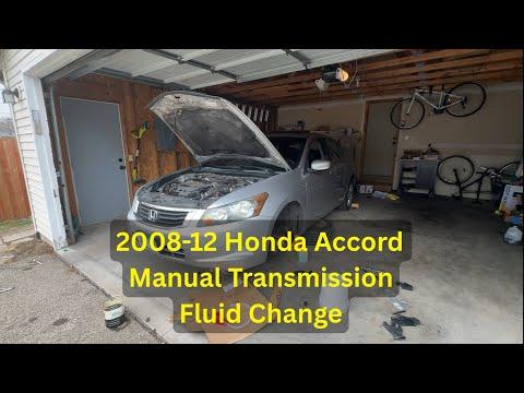 Honda Accord Manual Transmission Fluid Change (2008-12)
